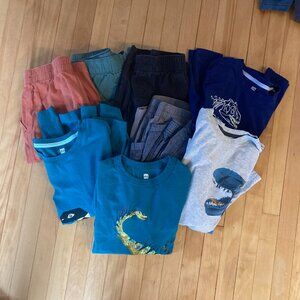 HUGE lot of Tea Collection Clothes Boys Pants, Shorts, Long Sleeved Shirts 14